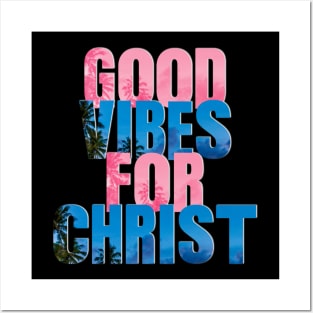 Good Vibes for Christ - ColorfulText Unisex Christian Cotton T-Shirt, Fun Retro Imagery, Trendy Spiritual Shirt, Christian Apparel, Comy, Soft Posters and Art